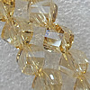 Glass Crystal Beads, Faceted Twist 8mm Length:20.9 Inch, Sold by Strand