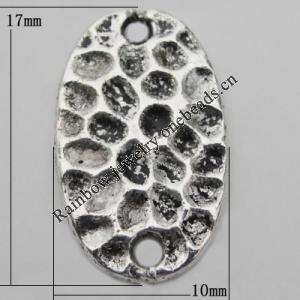 Connector  Zinc Alloy Jewelry Findings Lead-free, 17x10mm Hole:1mm, Sold by Bag