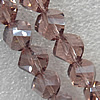 Glass Crystal Beads, Faceted Twist 8mm Length:20.9 Inch, Sold by Strand