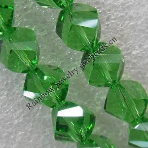 Glass Crystal Beads, Faceted Twist 8mm Length:20.9 Inch, Sold by Strand