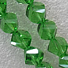 Glass Crystal Beads, Faceted Twist 10mm Length:26 Inch, Sold by Strand