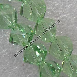 Glass Crystal Beads, Faceted Twist 8mm Length:20.9 Inch, Sold by Strand