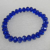 Glass Crystal Bracelet, Length:About 7.8 Inch, Sold by Strand