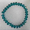 Glass Crystal Bracelet, Length:About 7.8 Inch, Sold by Strand