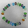 Glass Crystal Bracelet, Length:About 7.8 Inch, Sold by Strand