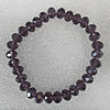 Glass Crystal Bracelet, Length:About 7.8 Inch, Sold by Strand