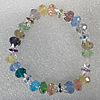 Glass Crystal Bracelet, Length:About 7.8 Inch, Sold by Strand