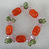 Glass Crystal Bracelet, Length:About 7.8 Inch, Sold by Strand