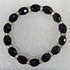 Glass Crystal Bracelet, Length:About 7.8 Inch, Sold by Strand