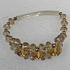 Glass Crystal Bracelet, Length:About 7.8 Inch, Sold by Strand