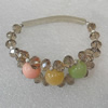 Glass Crystal Bracelet, Length:About 7.8 Inch, Sold by Strand