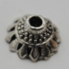 Bead Caps Zinc Alloy Jewelry Findings Lead-free, 10mm Hole:2mm, Sold by Bag