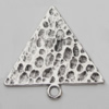 Pendant Zinc Alloy Jewelry Findings Lead-free, 35x35mm Hole:3mm, Sold by Bag