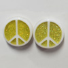 Resin Cabochons, No Hole Headwear & Costume Accessory, Flat Round, The other side is Flat 15mm, Sold by Bag