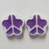 Resin Cabochons, No Hole Headwear & Costume Accessory, Flower, The other side is Flat 11mm, Sold by Bag
