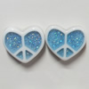 Resin Cabochons, No Hole Headwear & Costume Accessory, Heart,The other side is Flat 14x14mm, Sold by Bag