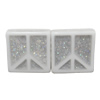 Resin Cabochons, No Hole Headwear & Costume Accessory, Square,The other side is Flat 15mm, Sold by Bag