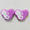Resin Cabochons, No Hole Headwear & Costume Accessory, Animal Head, The other side is Flat 14x16mm, Sold by Bag