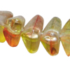 Dichroic Plastic Beads, Triangle 10x6mm Hole:2mm, Sold by Bag