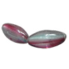 Dichroic Plastic Beads, Oval 12x5mm Hole:0.2mm, Sold by Bag