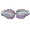 Dichroic Plastic Beads, Faceted Teardrop 16x10mm Hole:1mm, Sold by Bag
