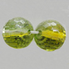 Dichroic Plastic Beads, Faceted Round 12mm Hole:1mm, Sold by Bag