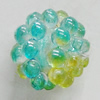 Dichroic Plastic Beads, 10mm Hole:1.5mm, Sold by Bag