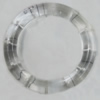 Transparent Acrylic Connector, Donut 66x46mm Hole:1mm Sold by Bag 
