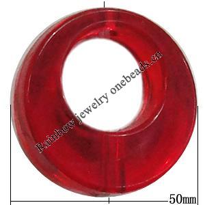 Transparent Acrylic Bead, 50x28mm Hole:3mm Sold by Bag 