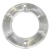 Transparent Acrylic Connector, Donut 22x14mm Hole:1mm Sold by Bag 