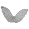 Transparent Acrylic Bead No Hole, Butterfly 44x18mm Hole:1mm Sold by Bag 