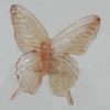 Transparent Acrylic Bead No Hole, Butterfly 57x53mm, Sold by Bag 