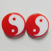 Resin Cabochons, No Hole Headwear & Costume Accessory, Flat Round, The other side is Flat 17mm, Sold by Bag