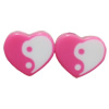 Resin Cabochons, No Hole Headwear & Costume Accessory, Heart, The other side is Flat 16mm, Sold by Bag