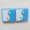 Resin Cabochons, No Hole Headwear & Costume Accessory, Square,The other side is Flat 17mm, Sold by Bag