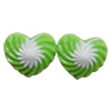 Resin Cabochons, No Hole Headwear & Costume Accessory, Heart, The other side is Flat 14mm, Sold by Bag