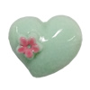 Resin Cabochons, No Hole Headwear & Costume Accessory, Heart, The other side is Flat 14x15mm, Sold by Bag