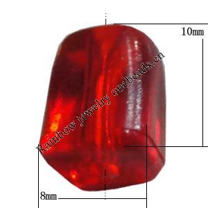 Transparent Acrylic Bead, 10x8mm Hole:2mm Sold by Bag 