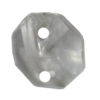 Transparent Acrylic Connector, 10mm Hole:0.2mm Sold by Bag 