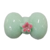 Resin Cabochons, No Hole Headwear & Costume Accessory, Bowknot, The other side is Flat 18x10mm, Sold by Bag