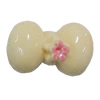 Resin Cabochons, No Hole Headwear & Costume Accessory, Bowknot, The other side is Flat 18x10mm, Sold by Bag