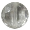 Transparent Acrylic Bead, Faceted Flat Round 17mm Hole:1mm Sold by Bag 