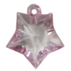 Transparent Acrylic Pendant, 24x22mm Hole:3mm Sold by Bag 