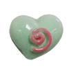 Resin Cabochons, No Hole Headwear & Costume Accessory, Heart, The other side is Flat 15x15mm, Sold by Bag
