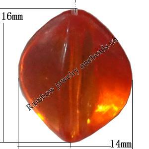 Transparent Acrylic Bead, 16x14mm Hole:1mm Sold by Bag 