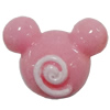 Resin Cabochons, No Hole Headwear & Costume Accessory, Animal Head, The other side is Flat 17x16mm, Sold by Bag