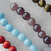 Lampwork Beads,Mix Color Round 17mm Hole:About 2mm, Sold by Group