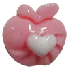 Resin Cabochons, No Hole Headwear & Costume Accessory, Apple, The other side is Flat 14x14mm, Sold by Bag