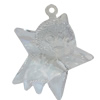 Transparent Acrylic Pendants, Animal 54x48mm Hole:6mm, Sold by Bag 
