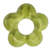 Transparent Acrylic Bead, Flower 20mm Hole:1mm Sold by Bag 